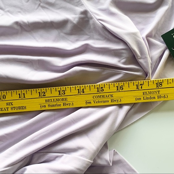 🌸New🌸 Ralph Lauren Knee Length Sheath Dress Size 8 Purple Belted NWT - Picture 10 of 13